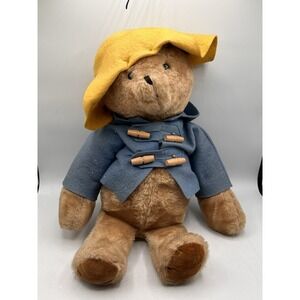 Vintage 1975 Paddington Bear London England 18" Plush Stuffed‎ Eden Toys